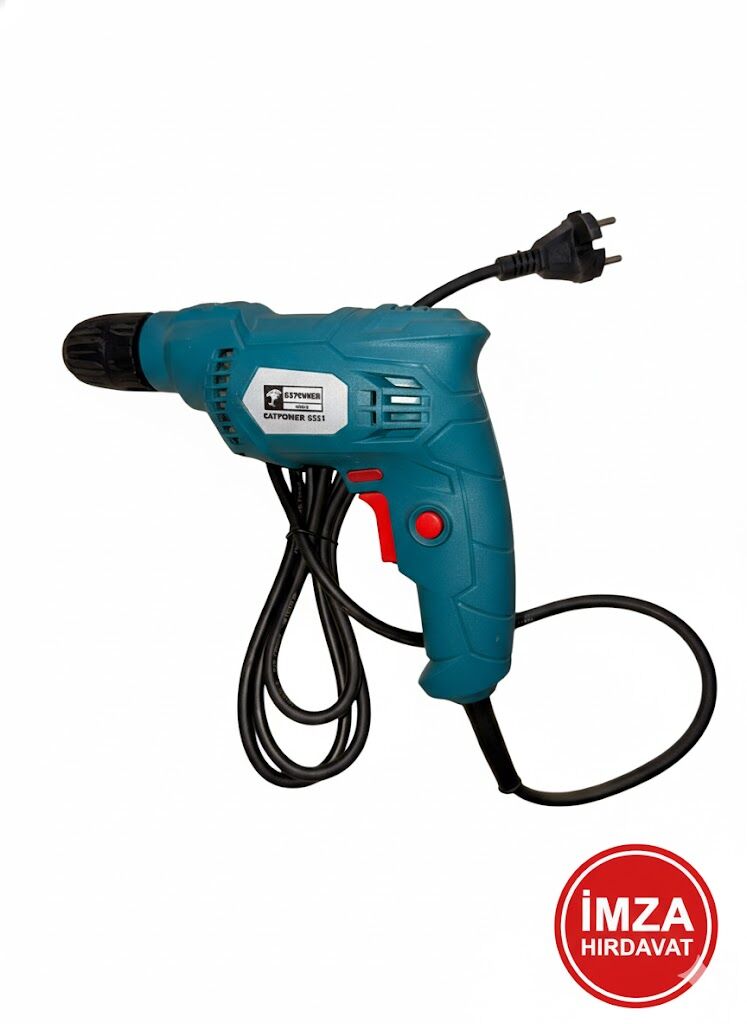 CATPOWER 5351 Darbesiz Matkap 400 W Güçlü Performans Mavi Renkli Tek Parça Özellikli