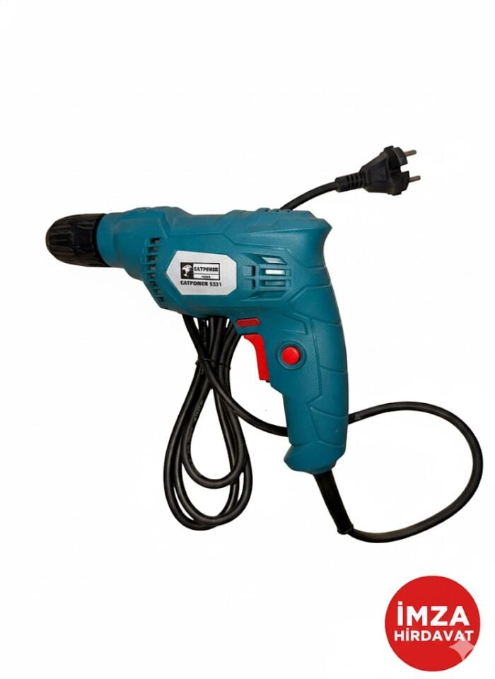 CATPOWER 5351 Darbesiz Matkap 400 W Güçlü Performans Mavi Renkli Tek Parça Özellikli