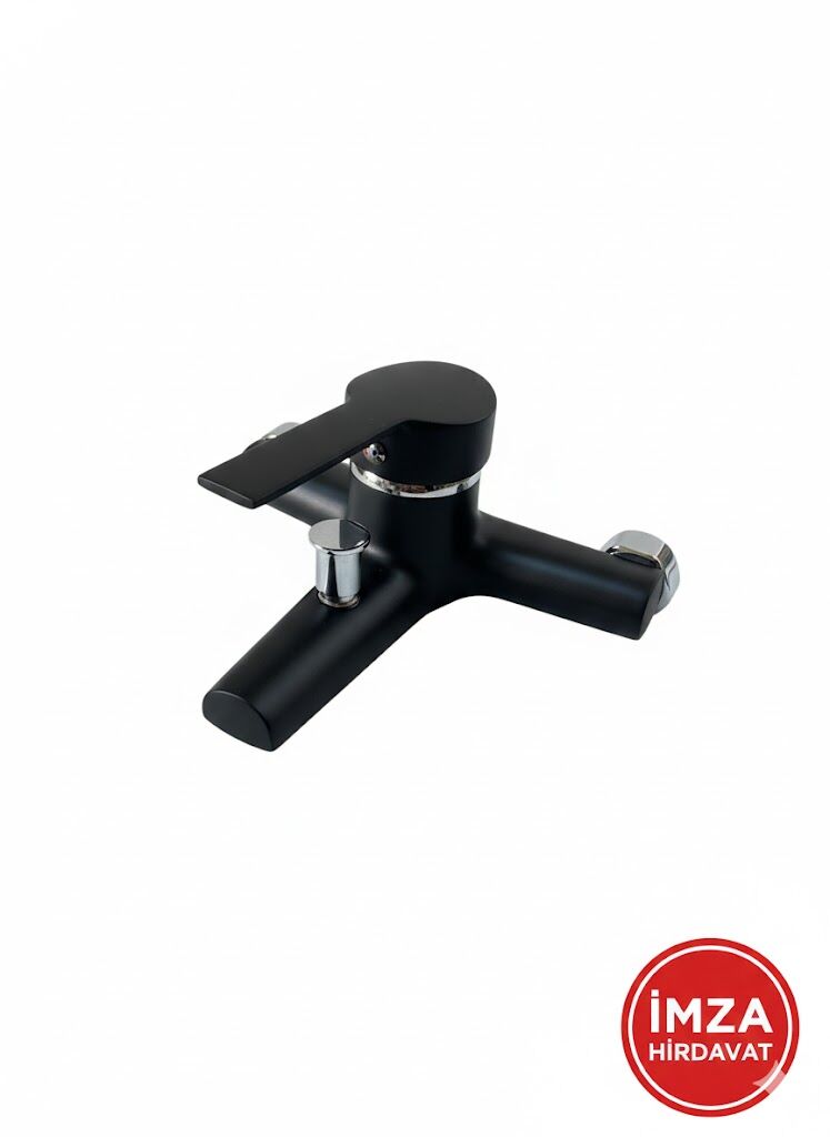 Yay Armatür Akasya Banyo Bataryası (Siyah)