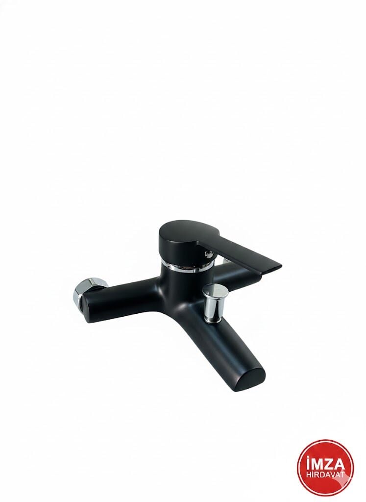 Yay Armatür Manolya Banyo Bataryası (Siyah)
